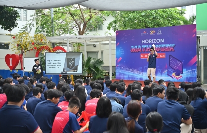Khám phá thế giới toán học thú vị trong Tuần lễ Toán học tại Trường Song ngữ Quốc tế Horizon